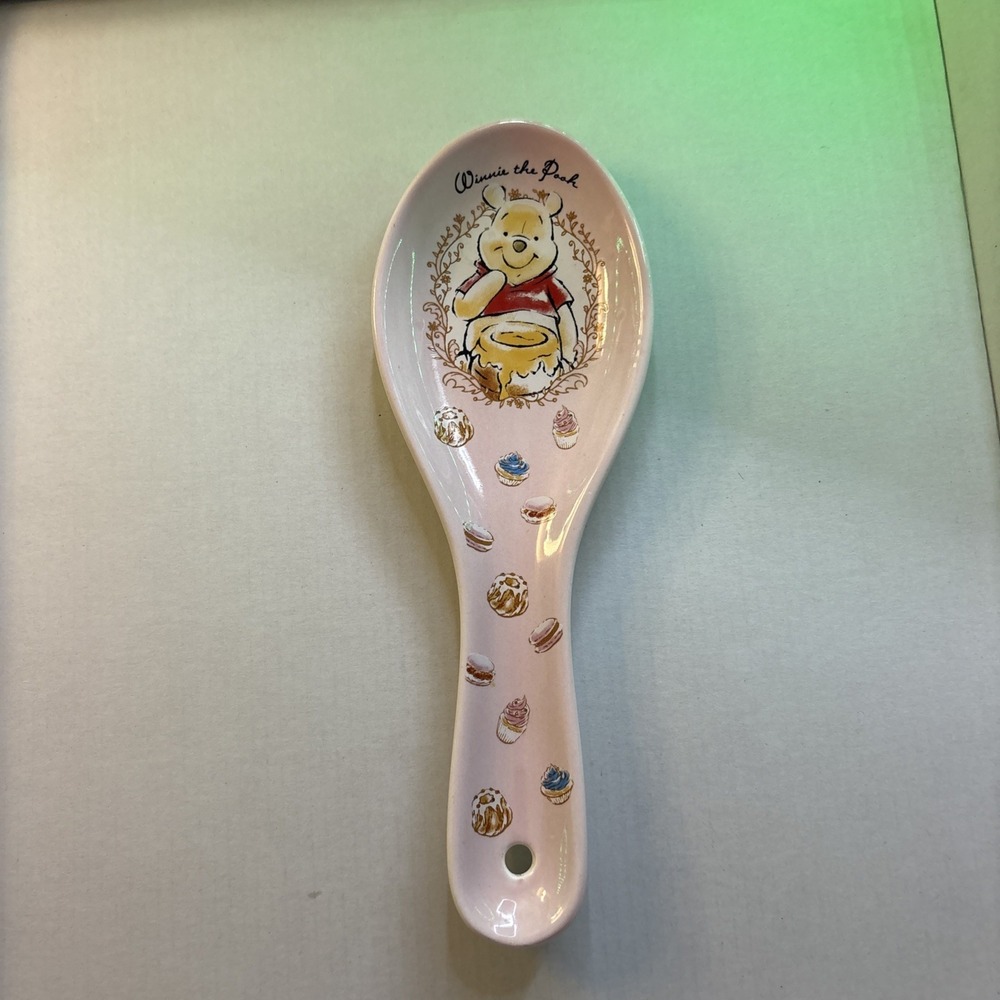 Disney Winnie The Pooh Spoon Rest Cupcakes Donuts Pink Ceramic Kitchenware